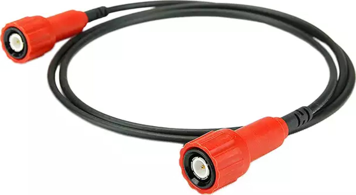 Cal Test CT2417-100-2 Ins BNC(m) Cable Assy - 50ohm, 100cm, Red