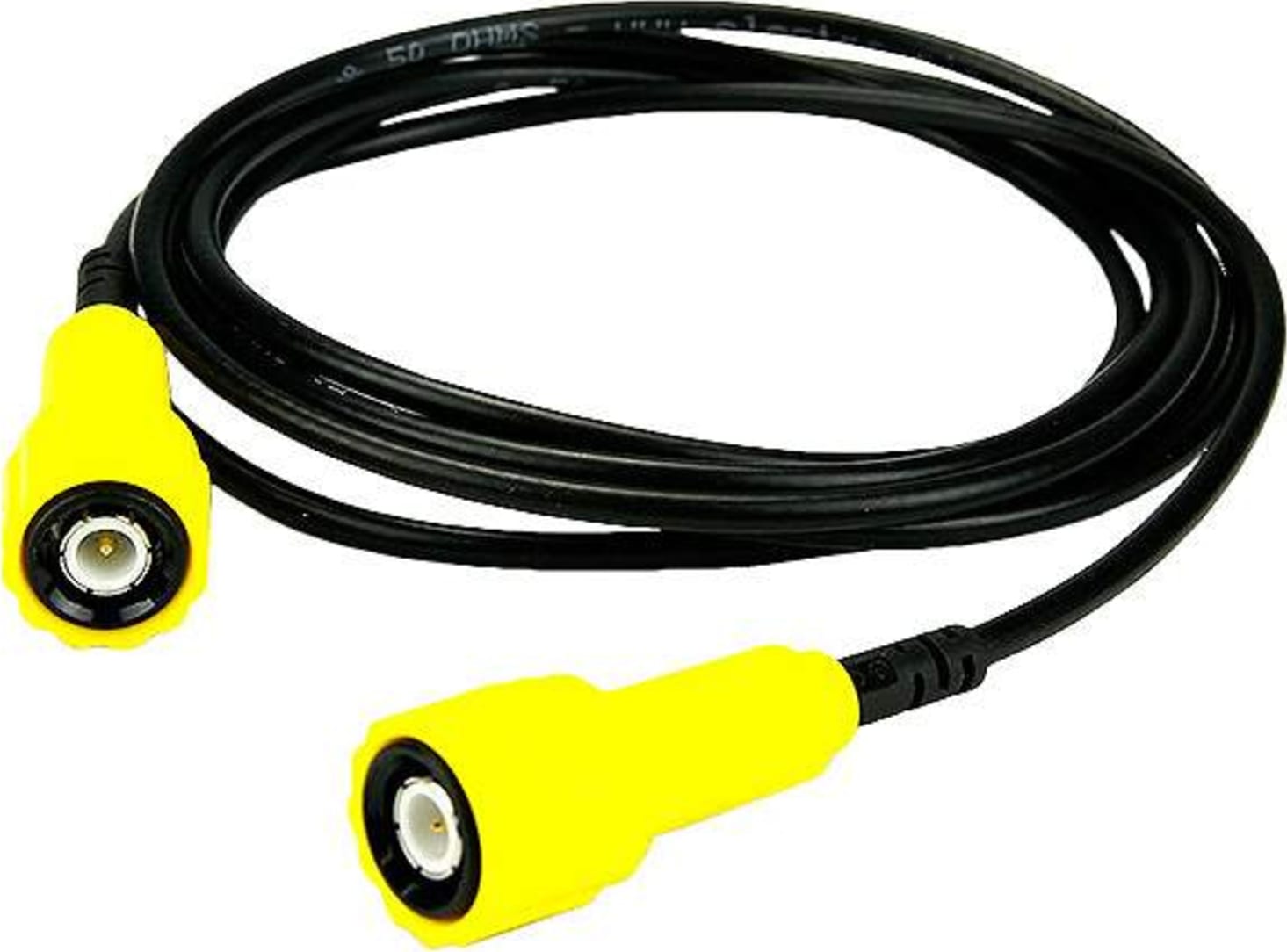 Cal TestCT2418-200-4 Ins BNC(m) Cable Assy - 75ohm, 200cm, Yellow
