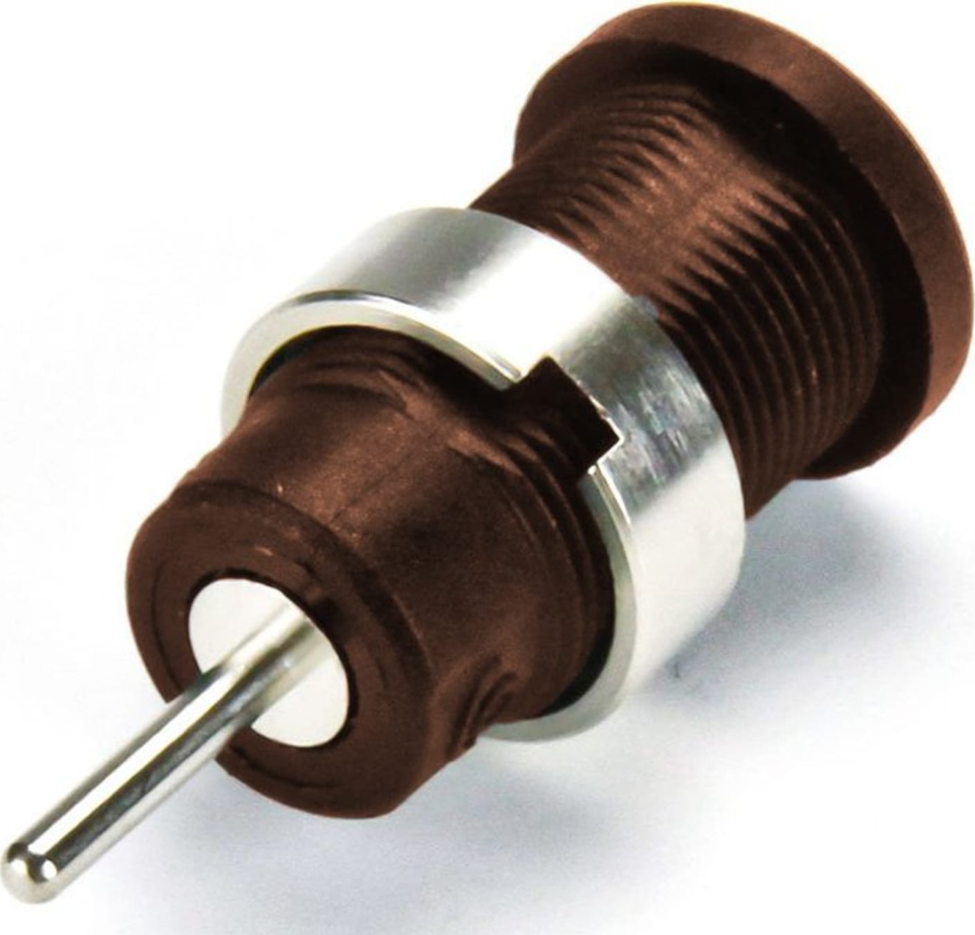 Cal Test CT2904-1 4mm Safety Jack, Short Pin - Panel, Brown