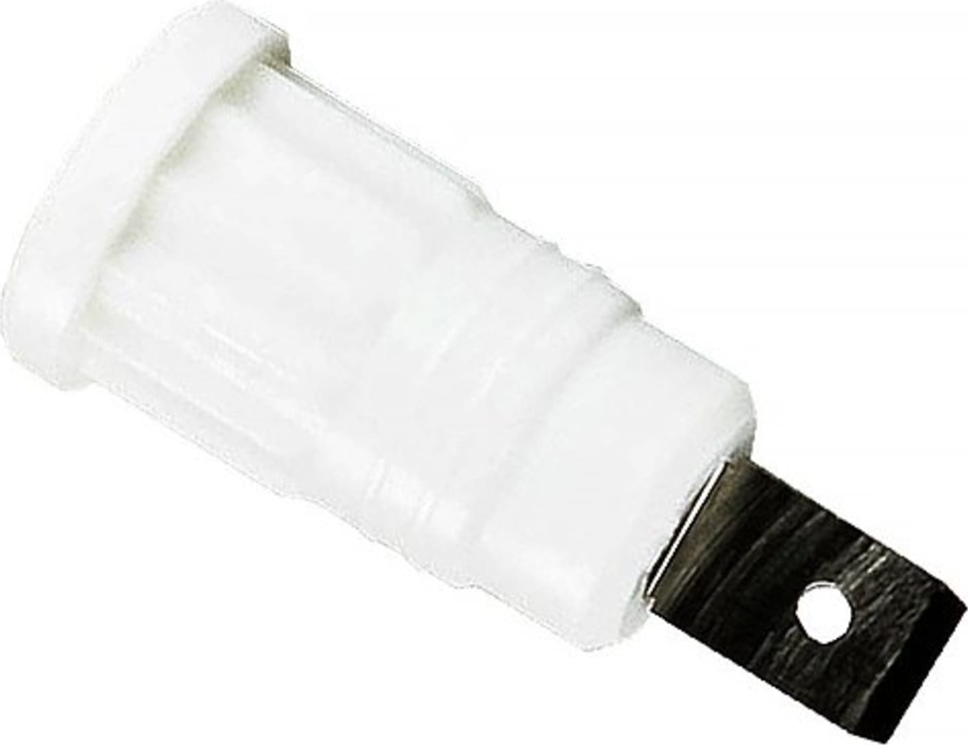 Cal Test CT2911-9 4mm Safety Jack, .25 Faston - Push-In, White