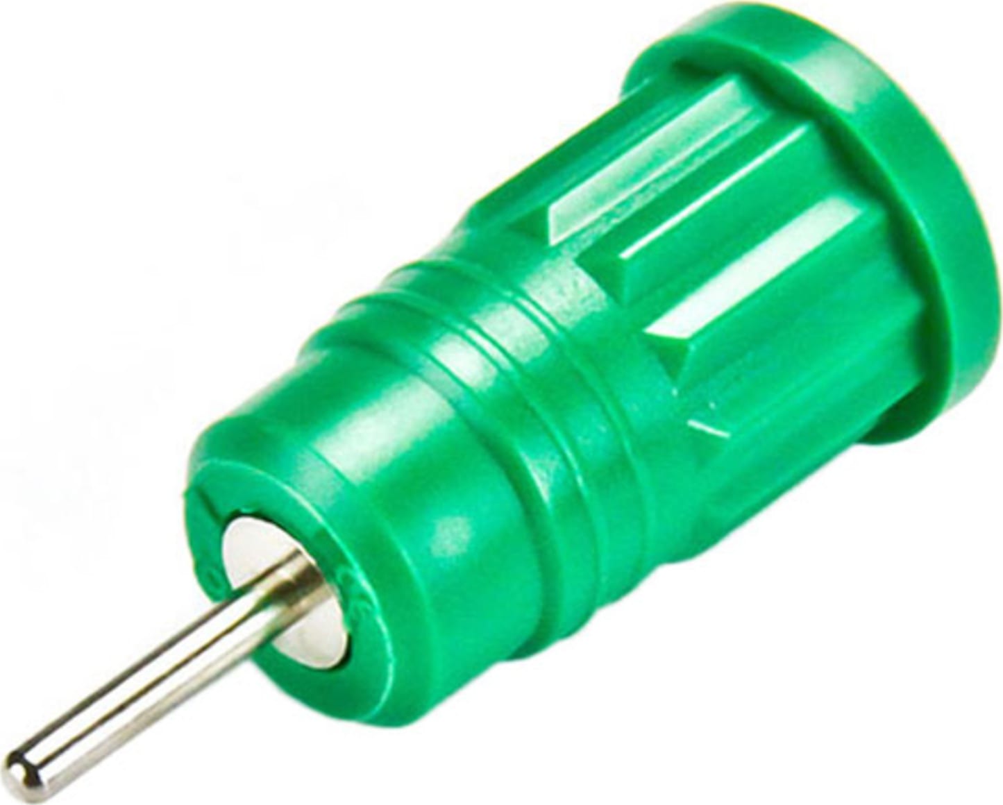 Cal Test CT2912-5 4mm Safety Jack, Short Pin - Push-In, Green