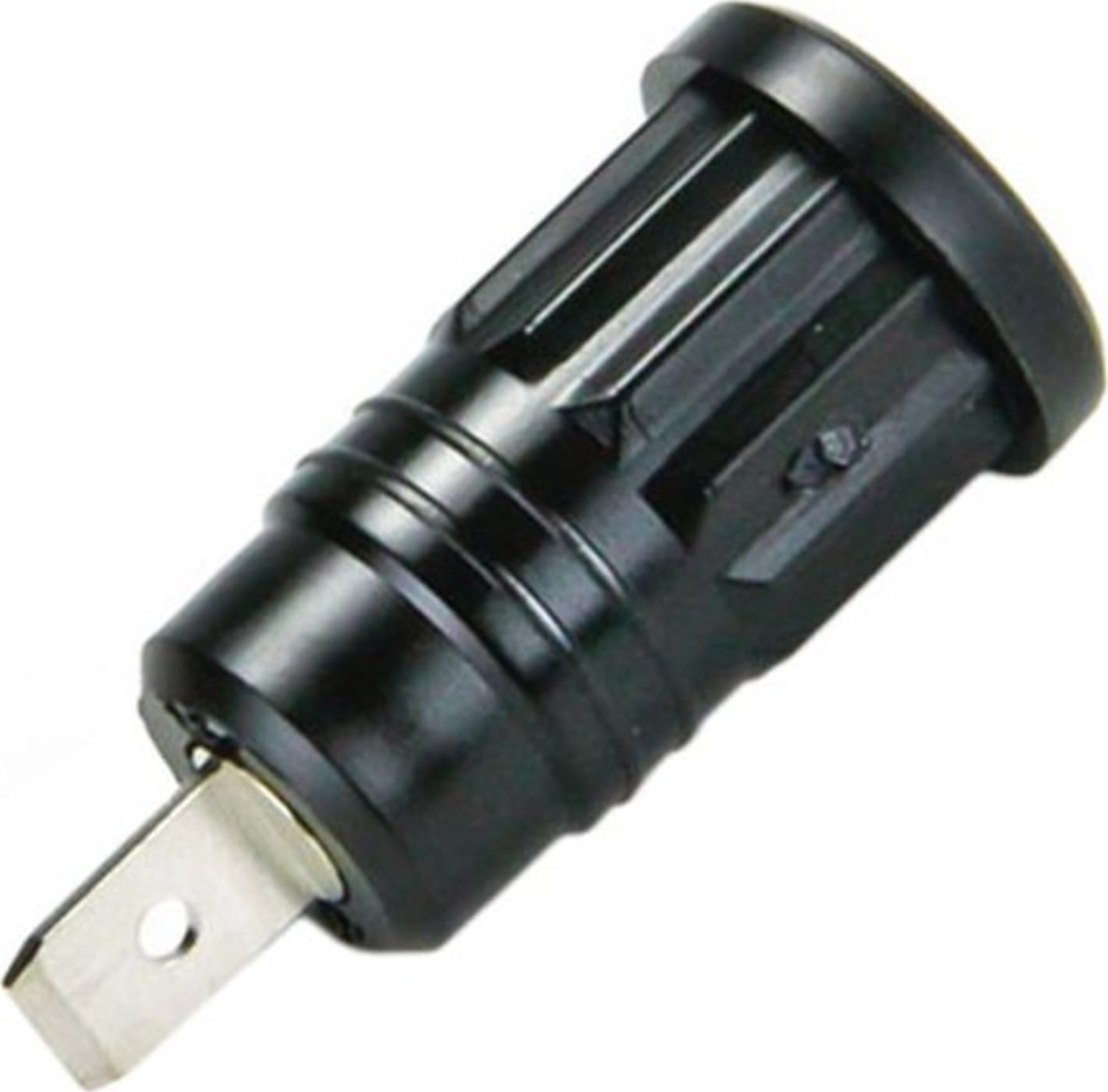 Cal Test CT2915-0 4mm Safety Jack, .188 Faston - Push-In, Black