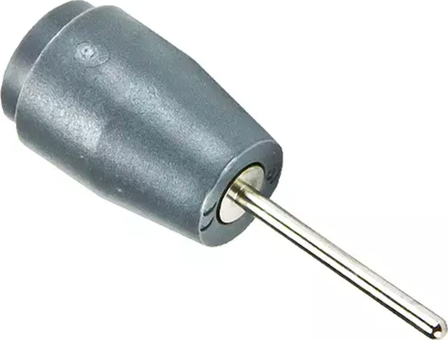 Cal Test CT3150-8 Safety Jack, Long Pin - Vert PCB Mount, Grey