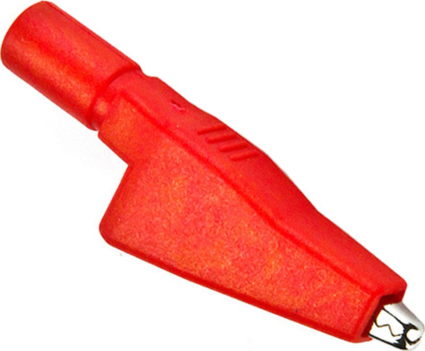 Cal Test CT3761-2 Med. Alligator Clip w/4mm B-Plug Jack, Red