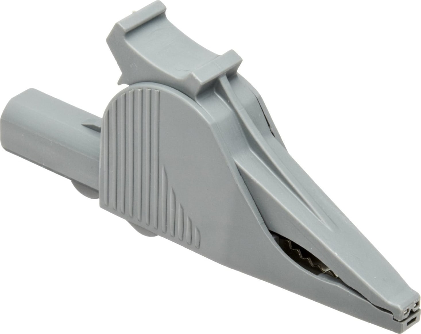 Caltest CT3251-8 Insulated Alligator Clip, Ex-Large (Elephant Clip), Grey (10 Pack)