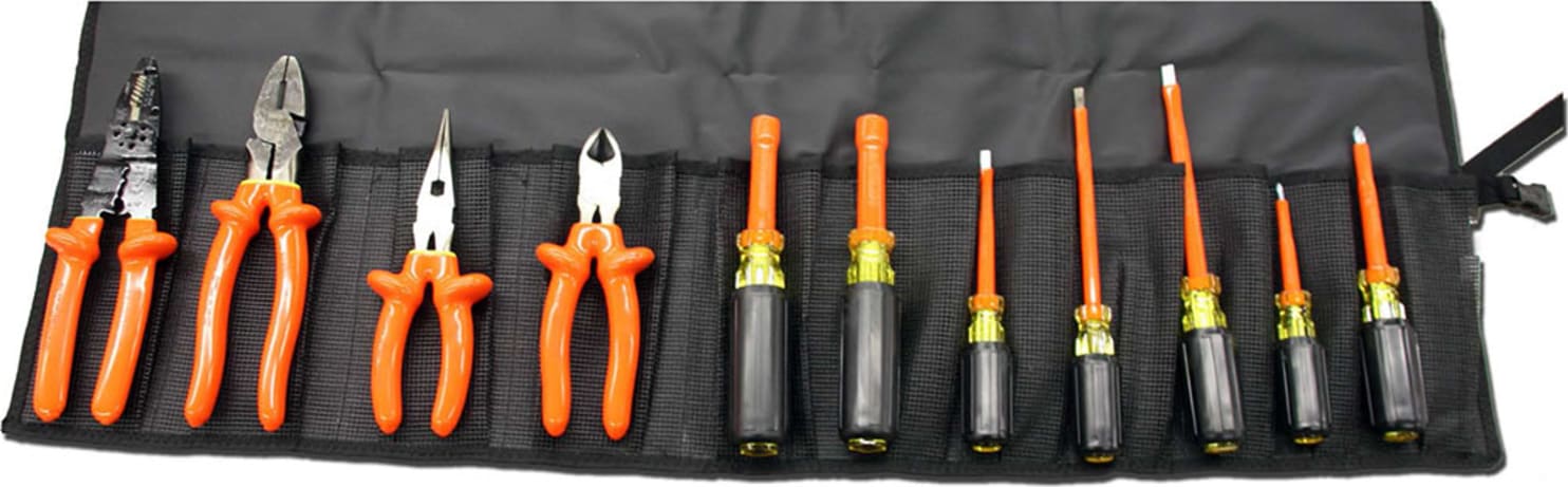 Cementex TR-11ELK Insulated 11Pc Electricians Tool Kit