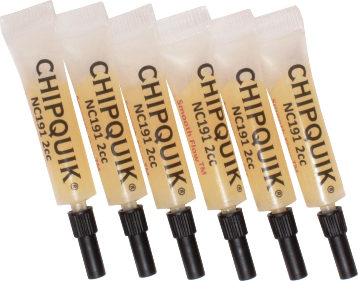 Chip Quik NC191-2CC6 Smooth Flow Tack Flux No-Clean in 6-2cc Squeeze Tubes