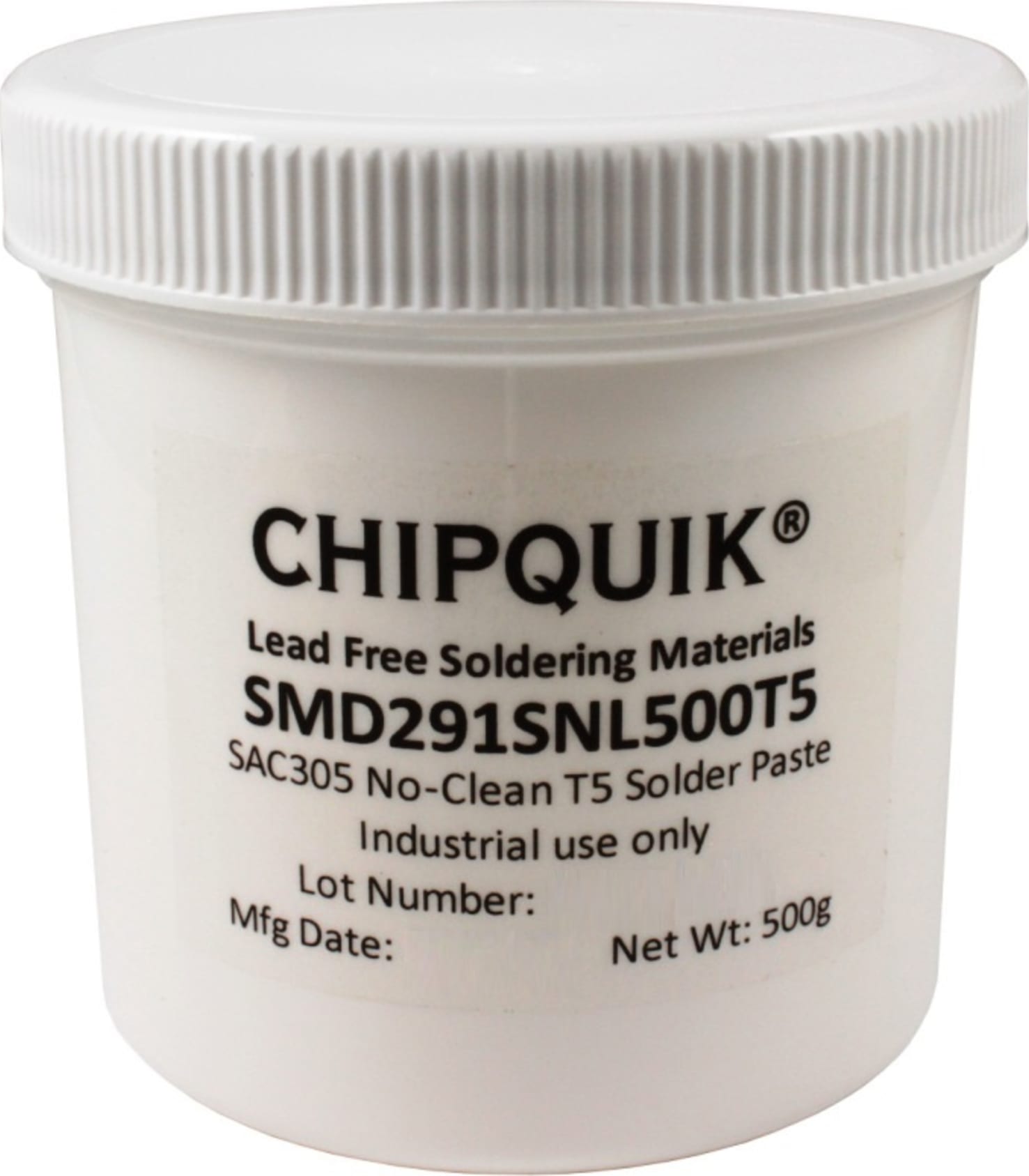 Chip Quik SMD291SNL500T5 Solder Paste in jar 500g