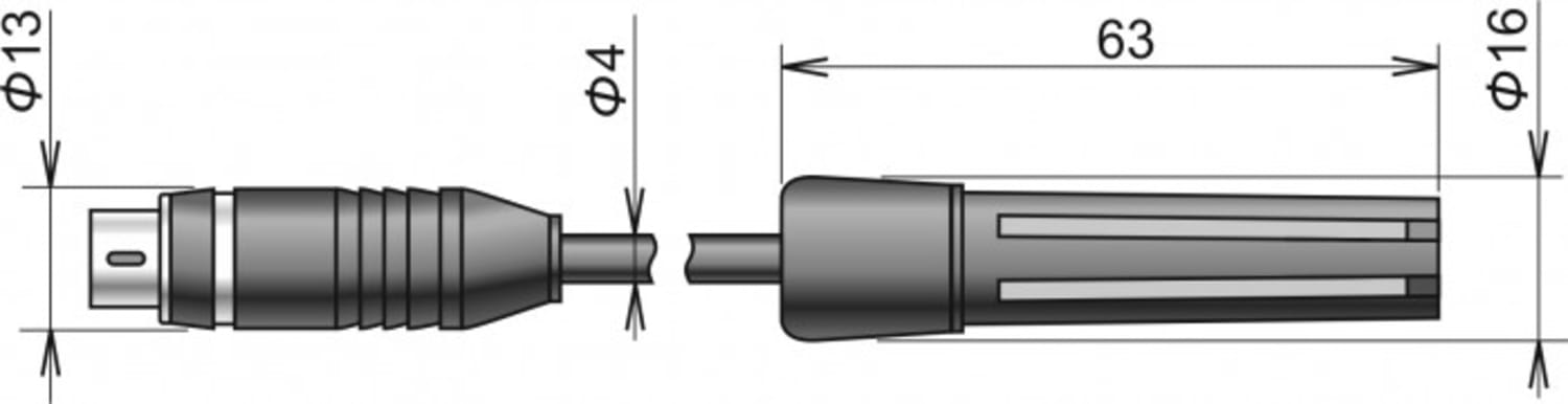 Comet DIGIS/M-1 Digital Temperature/Humidity Probe, Cable 1m
