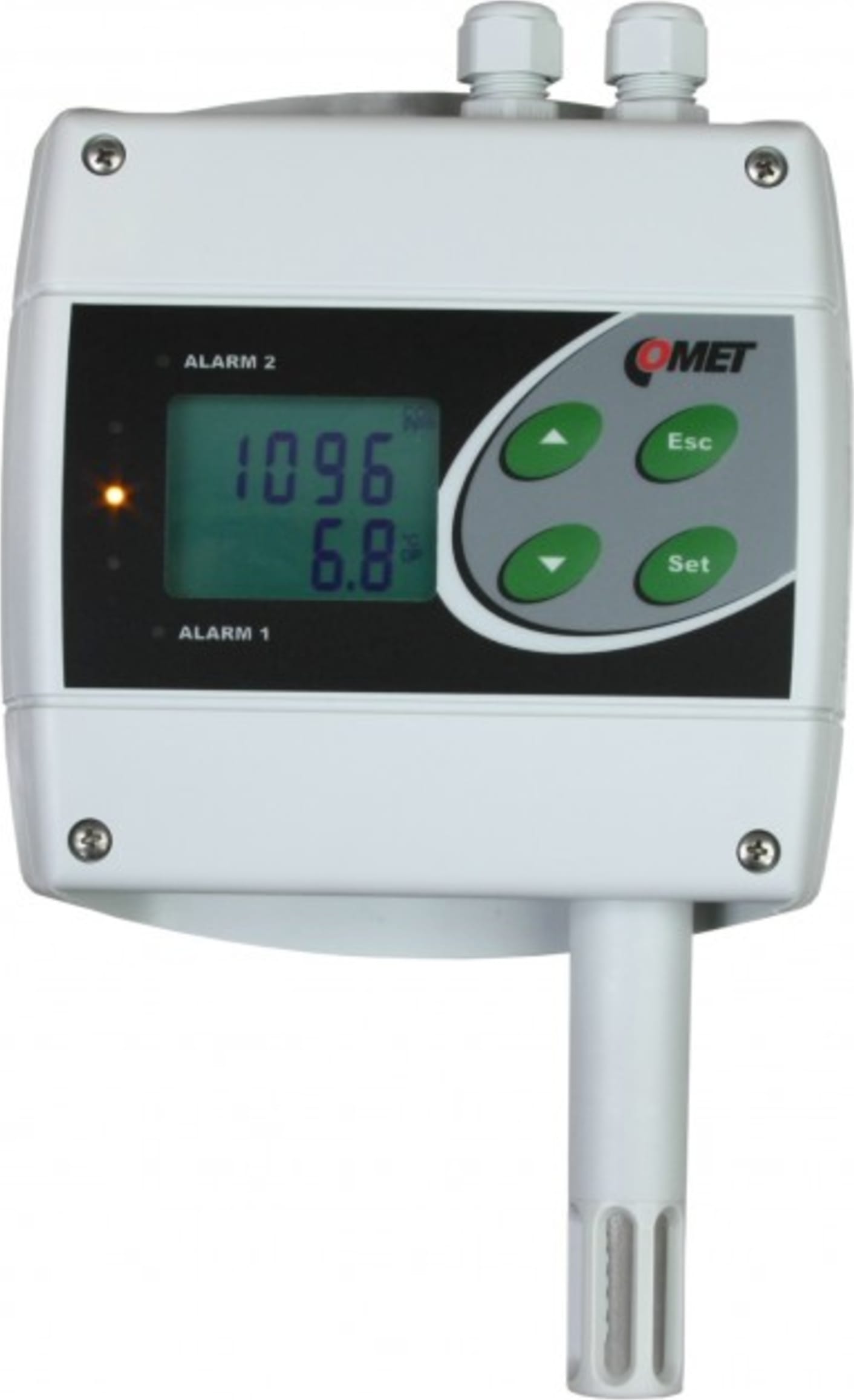 Comet H6520 Temperature, Humidity and CO2 Regulator with Ethernet Interface and Two Output Relays