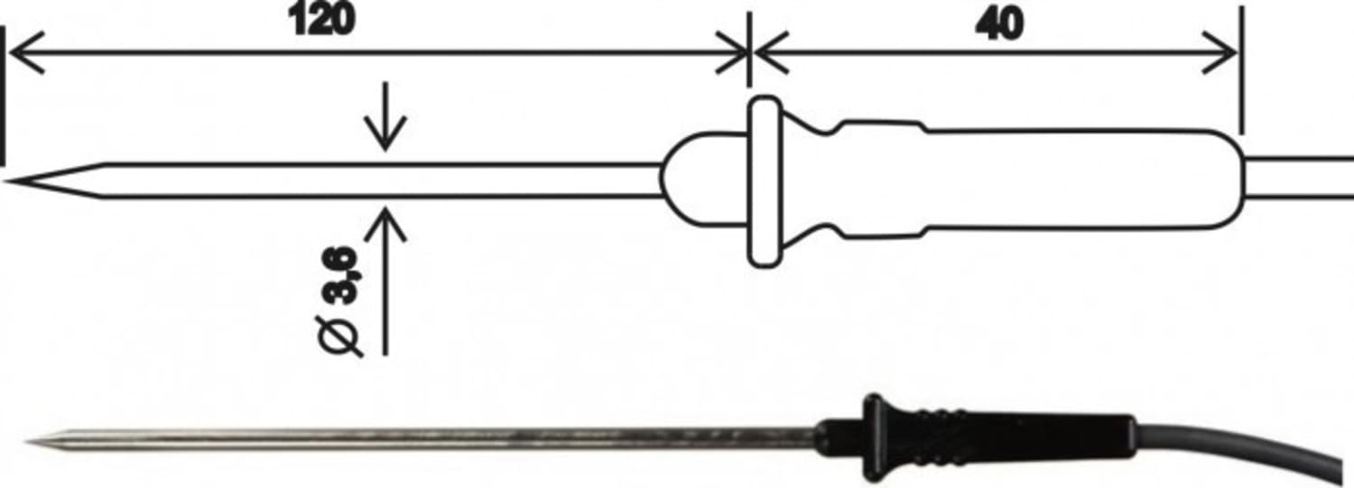Comet SN168M Temperature Probe, 2301-220/M, Cable 1m