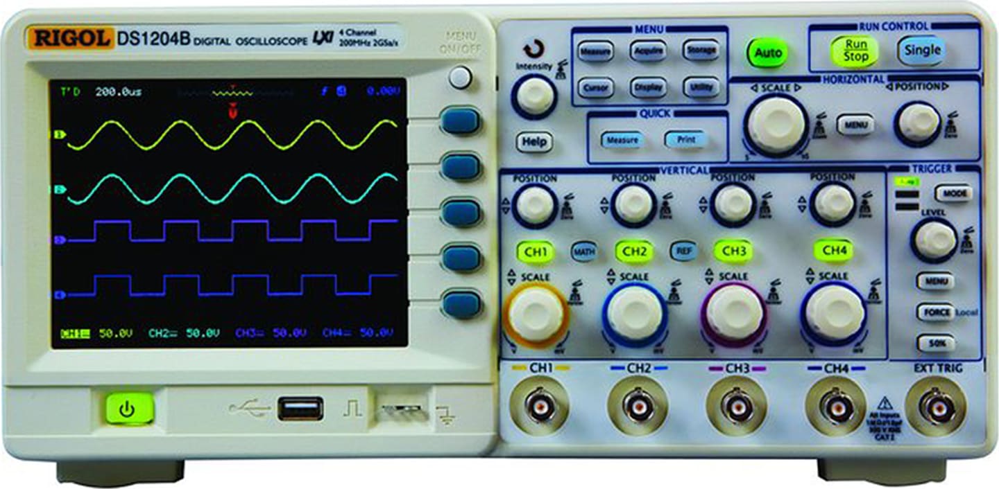 Rigol DS1204B-USED 200 MHz Digital Oscilloscope