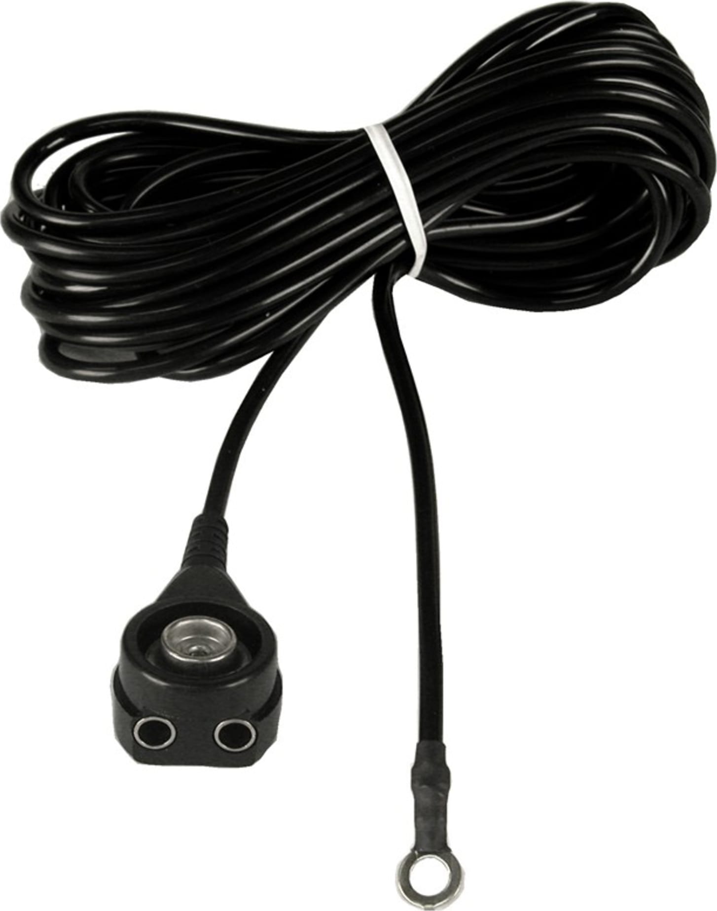 Desco 04617 - Trustat Common Point Ground Cord, 10mm Stud Snap, 15ft Cord