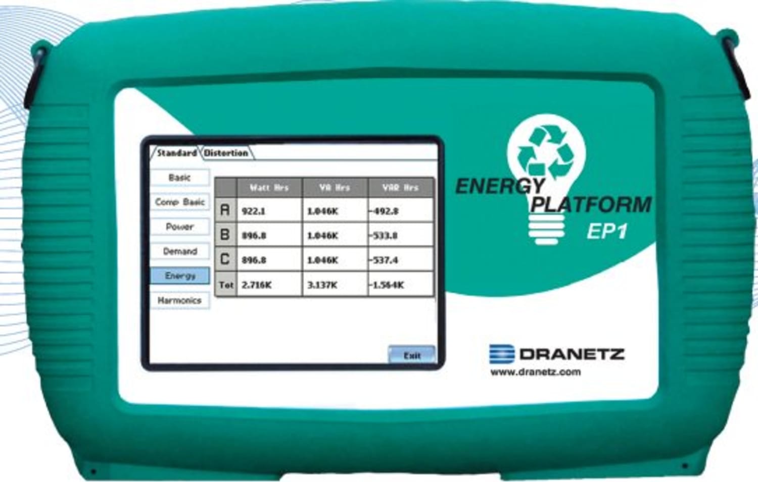 Dranetz_Energy_Platform_EP1_Handheld_Electrical_Energy_and_Power_Demand_Analyzer