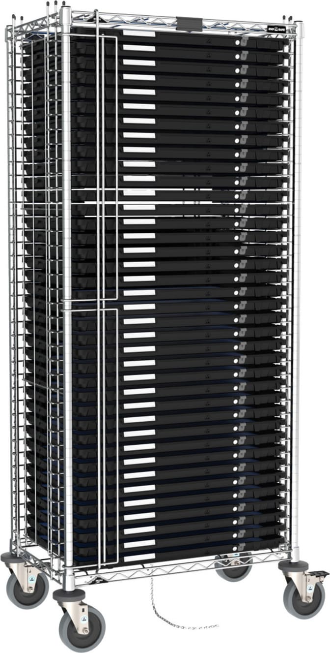 Esd Label Rack Metro ESD-RS1-TRAY3 - ESD Wire Rack Kit, with 40 Trays, Reusable Labels ...