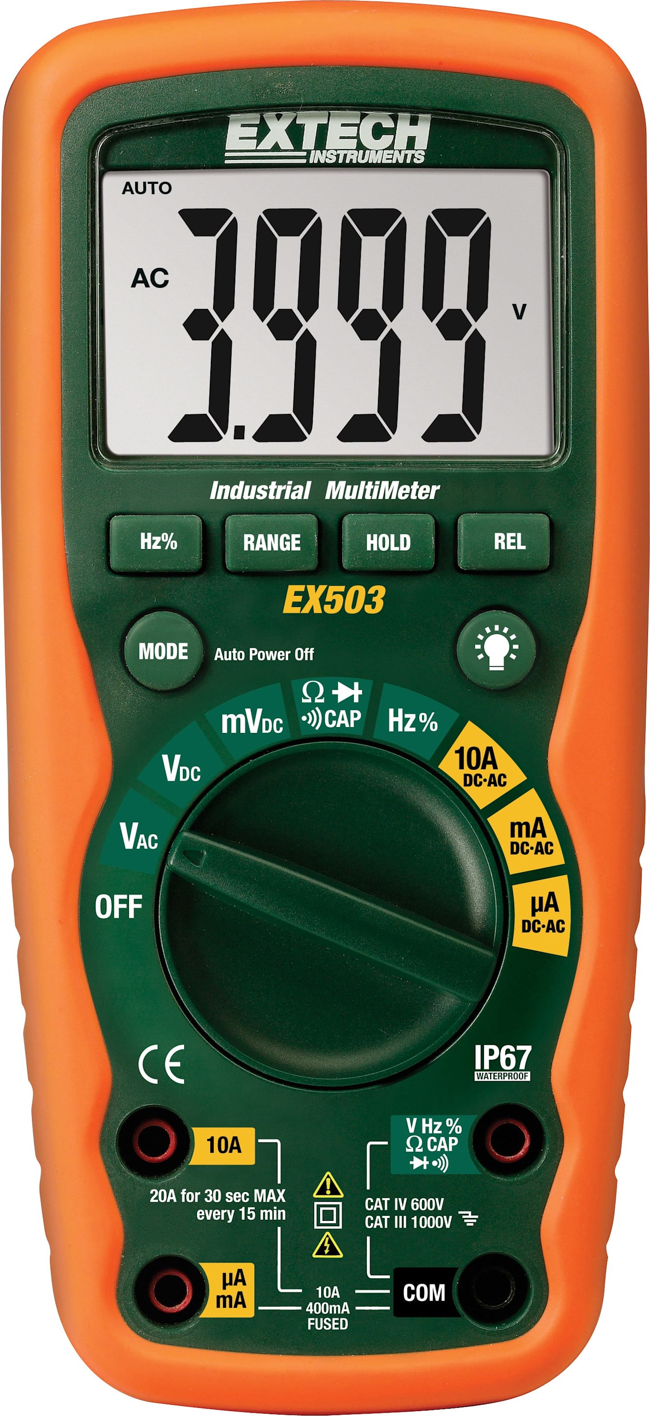 Extech EX503 Heavy Duty Autoranging Digital Multimeter