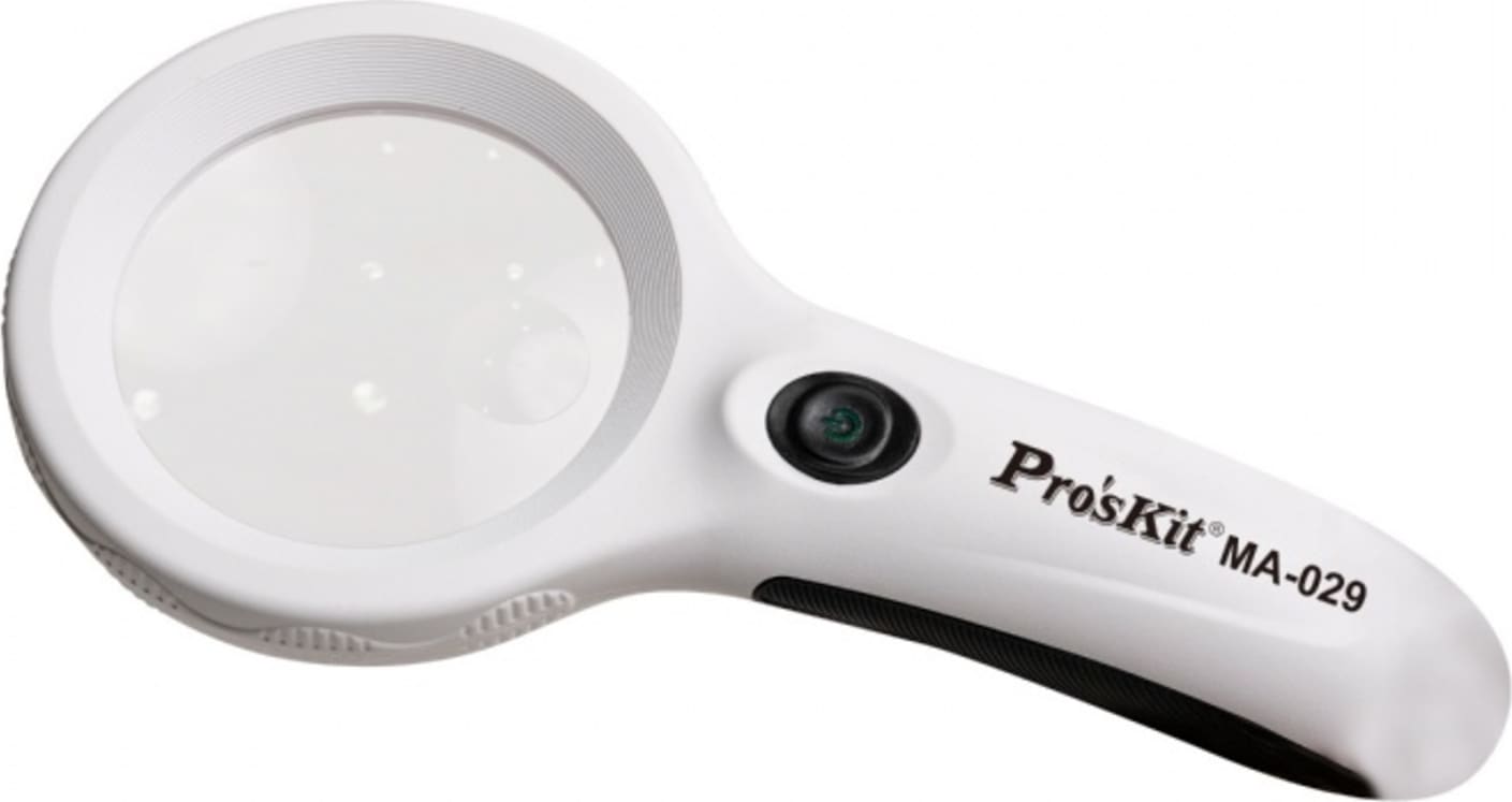 Eclipse Tools MA-029 - Handheld 2.5x/6x Dual Magnification Led Magnifier with Currency Detection