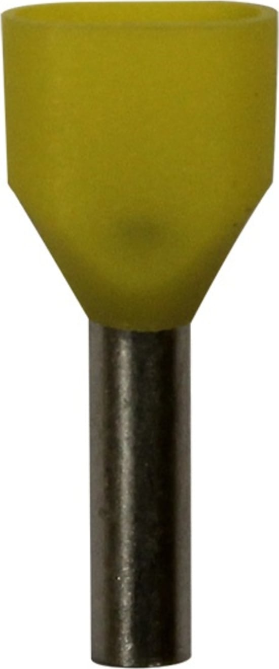 Eclipse Tools 701-015-100 - Twin Yellow Wire Ferrules, 2x18 AWG x 16mm, 100 pcs