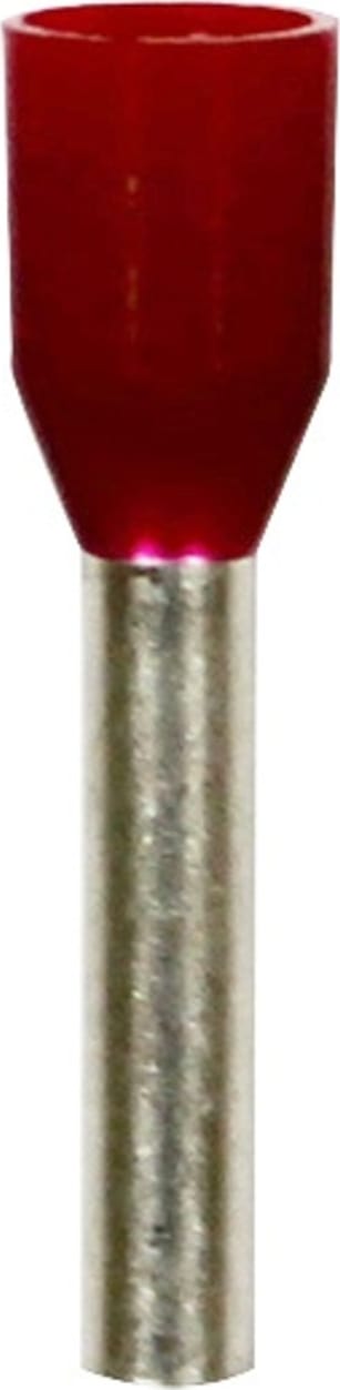 Eclipse Tools 701-024-100 - Insulated Red Wire Ferrules, 16 AWG x 18mm, 100 pcs