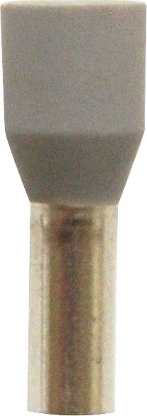 Eclipse Tools 701-035-100 - Insulated Gray Wire Ferrules, 12 AWG x 16mm, 100 pcs