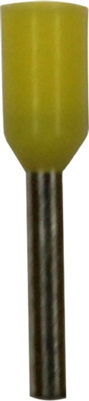Eclipse Tools 701-104-100 - Insulated Yellow Wire Ferrules, 24 AWG x 10mm, 100 pcs