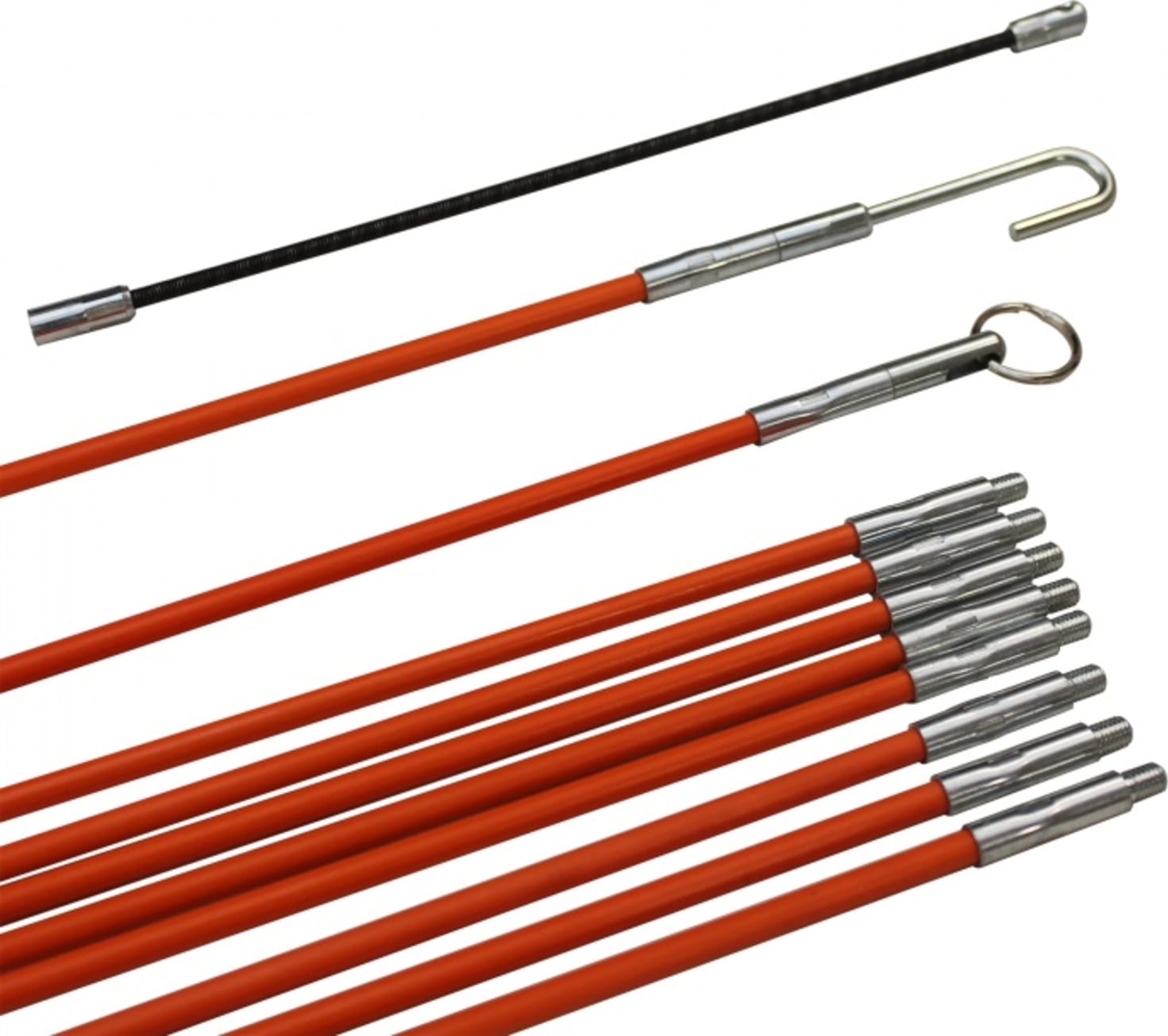 Eclipse Tools DK-2053A - Push Pull Rod Set with Accessories in a Clear Tube (10 Sections Per Tube)