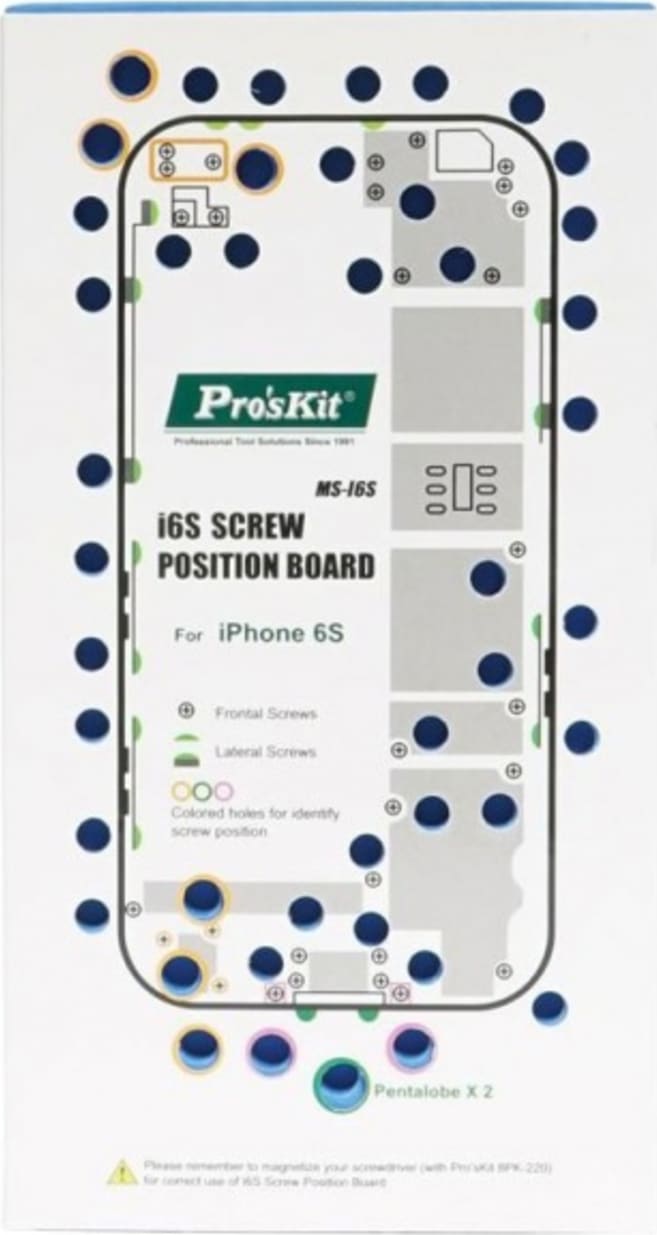 Eclipse Tools MS-I6S2 - iPhone Repair, 2 pcs Screw Board for iPhone 6S