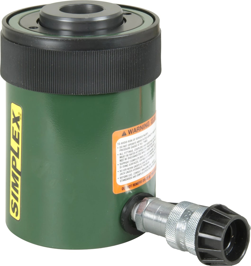 Enerpac RC302A - Center Hole Hydraulic Cylinder, 30 Tons Capacity, 2.5in Stroke, Single-Acting