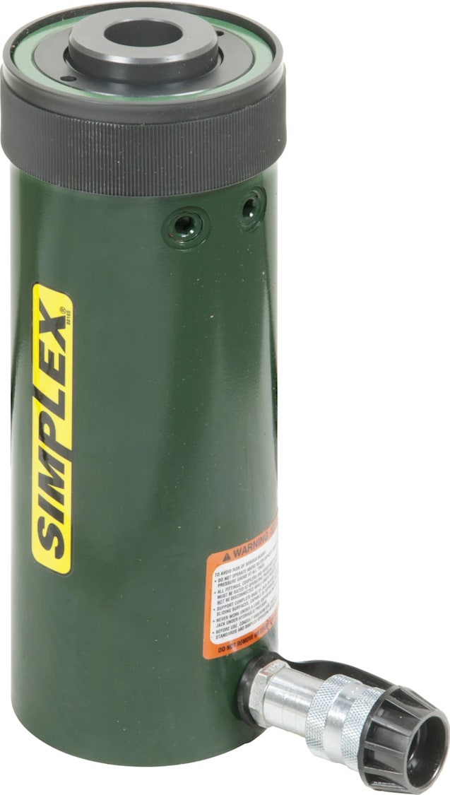 Enerpac RC306A - Center Hole Hydraulic Cylinder, 30 Ton Capacity, 6.13in Stroke, Single Acting