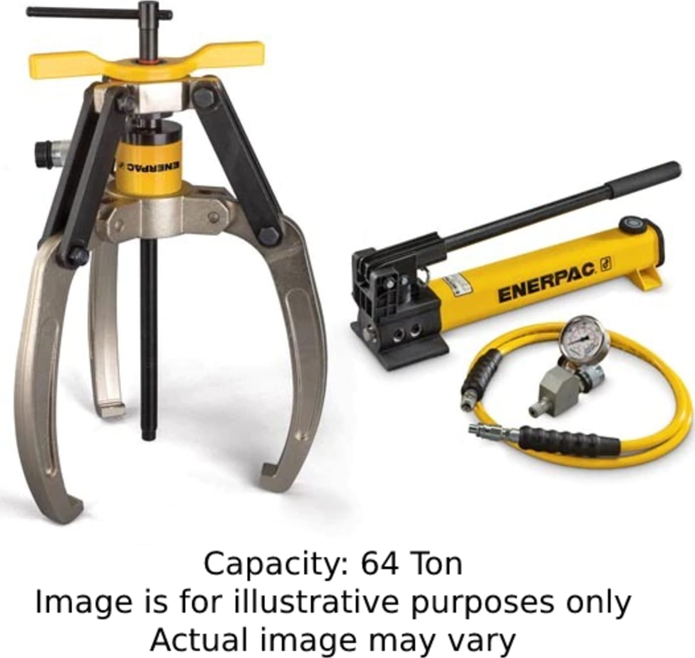 Enerpac LGHS Series Hydraulic Lock-Grip Puller Set with Hand Pump