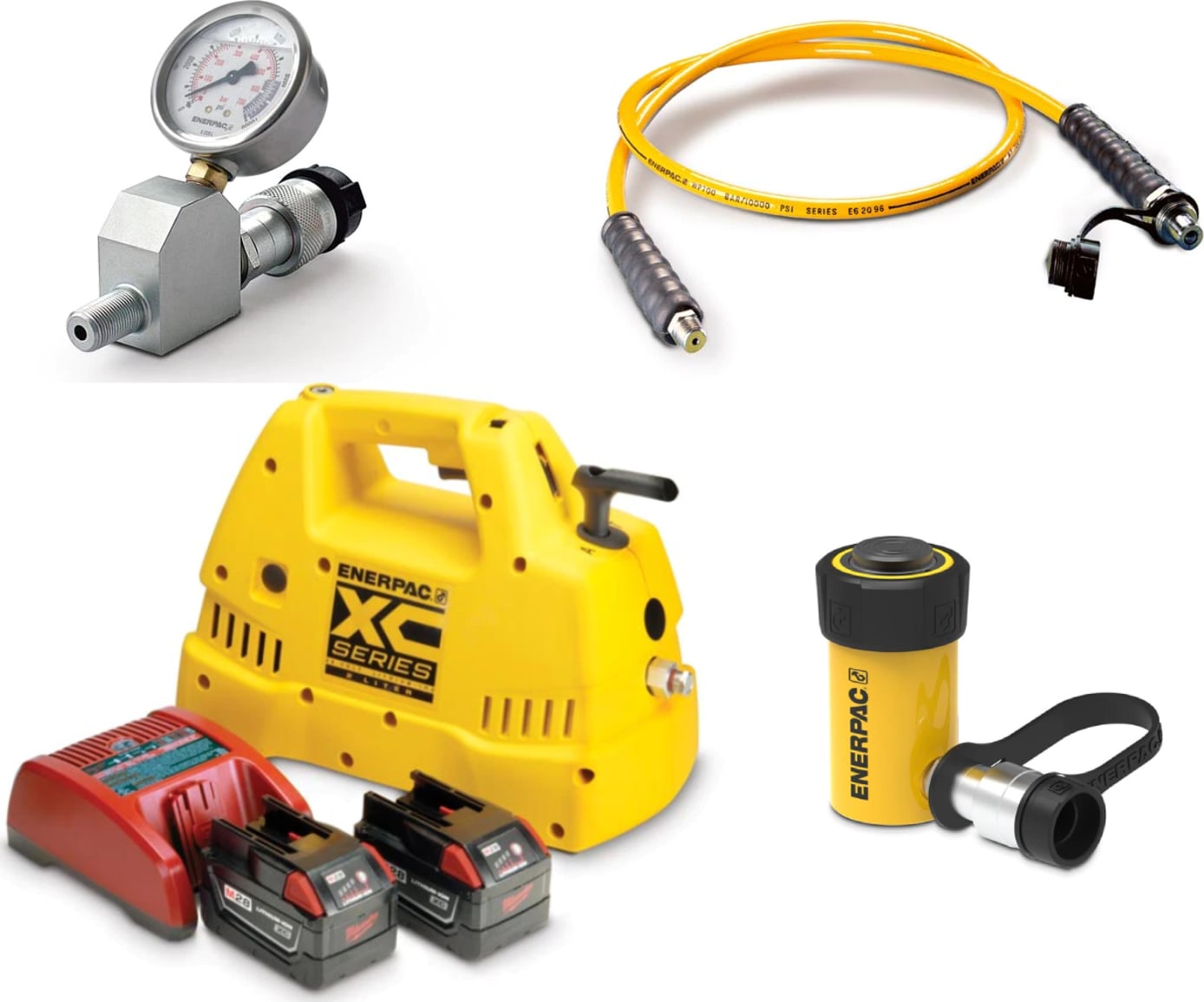 Enerpac SCR102XCB - Hydraulic Cylinder and Cordless Pump Set