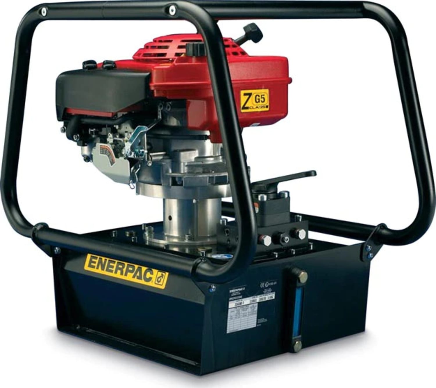 Enerpac ZG5410MX-R - Two-Speed Gas Hydraulic Pump, 4/3 Manual Valve, 2.5 Gal Usable Oil, Honda Motor