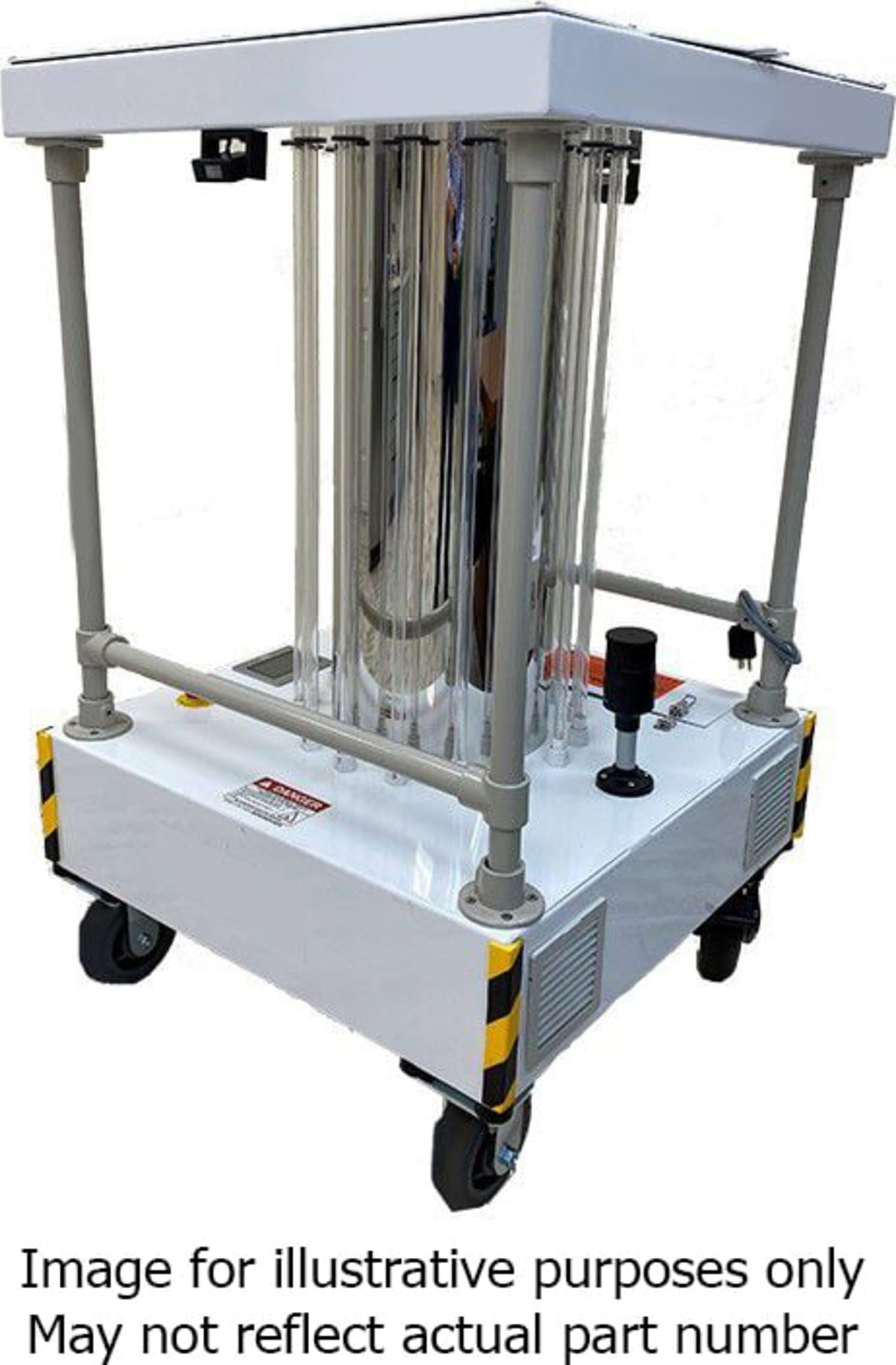 Ericson UVC-PKCART-MAX-LP - UV-C Perma-Kleen Cart, Mobile Surface Disinfection Unit, 240W 260 Degree