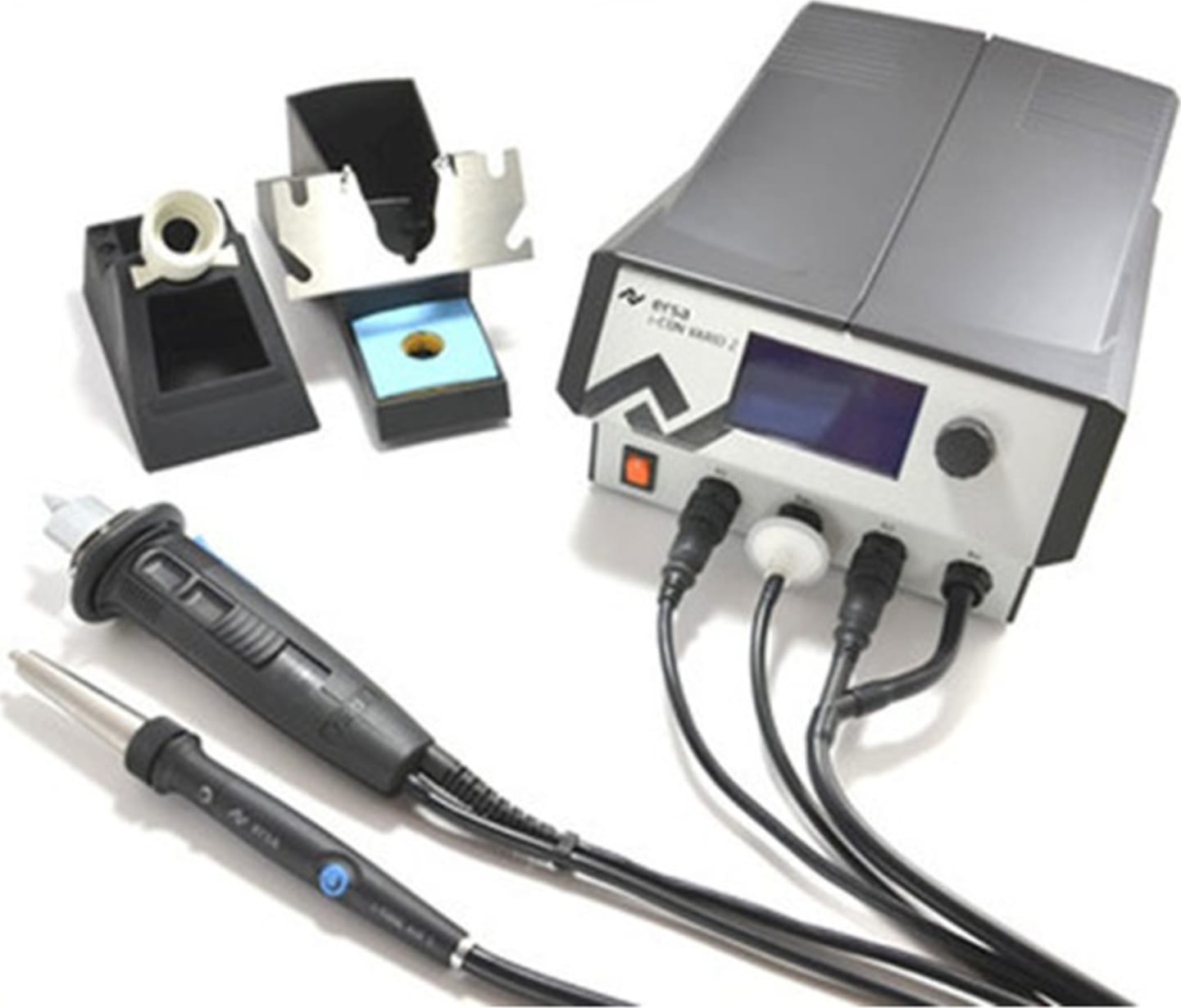 Ersa i-CON VARIO 2 with i-TOOL AIR S Hot Air Iron, X-TOOL Desoldering Iron