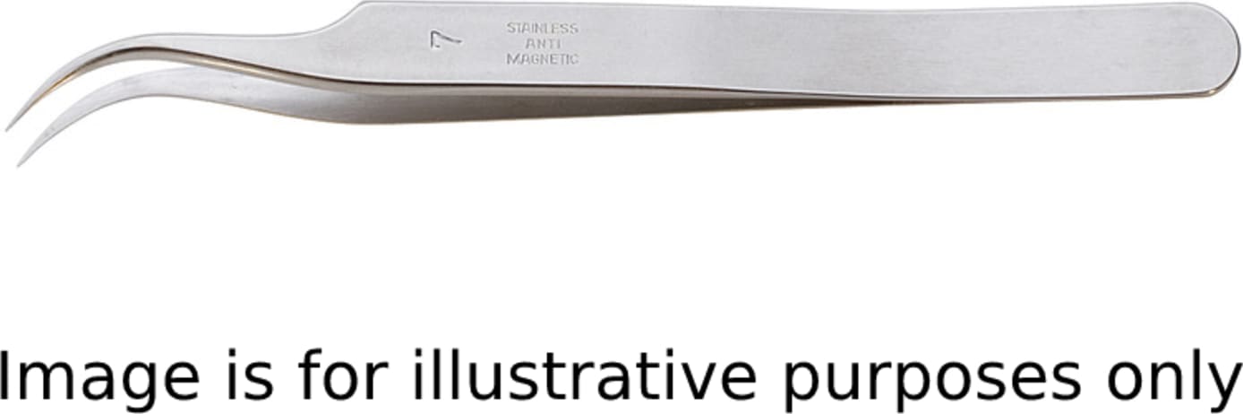 Excelta Tweezers, Curved Fine Point