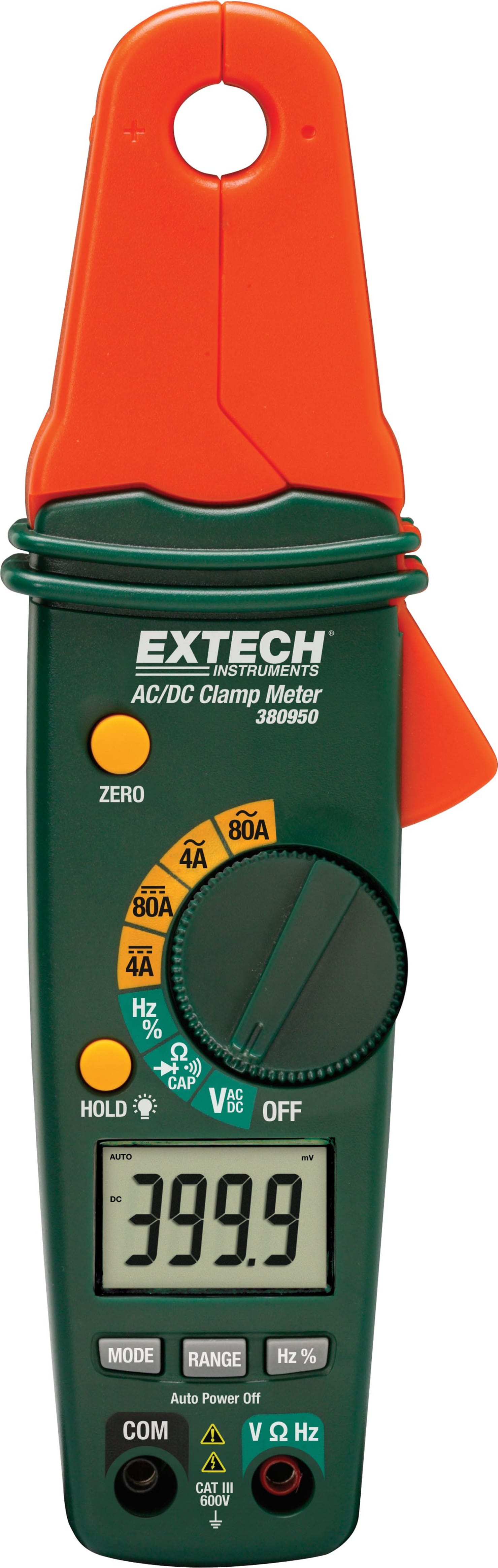 Extech 380950 80A Mini AC/DC Clamp Meter