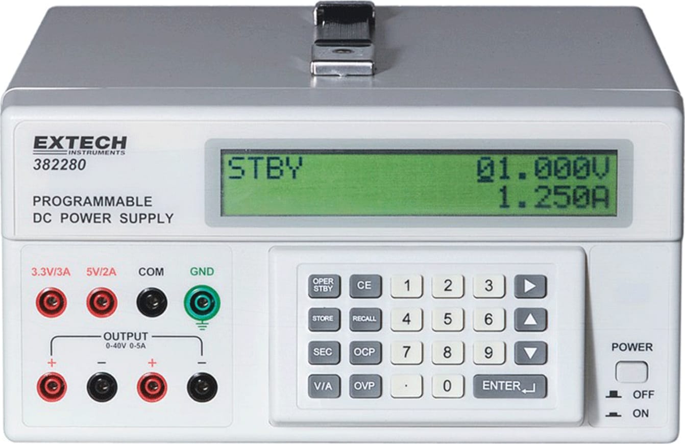 Extech 382280 Precision with Programmable 200 Watt Output DC Power Supply