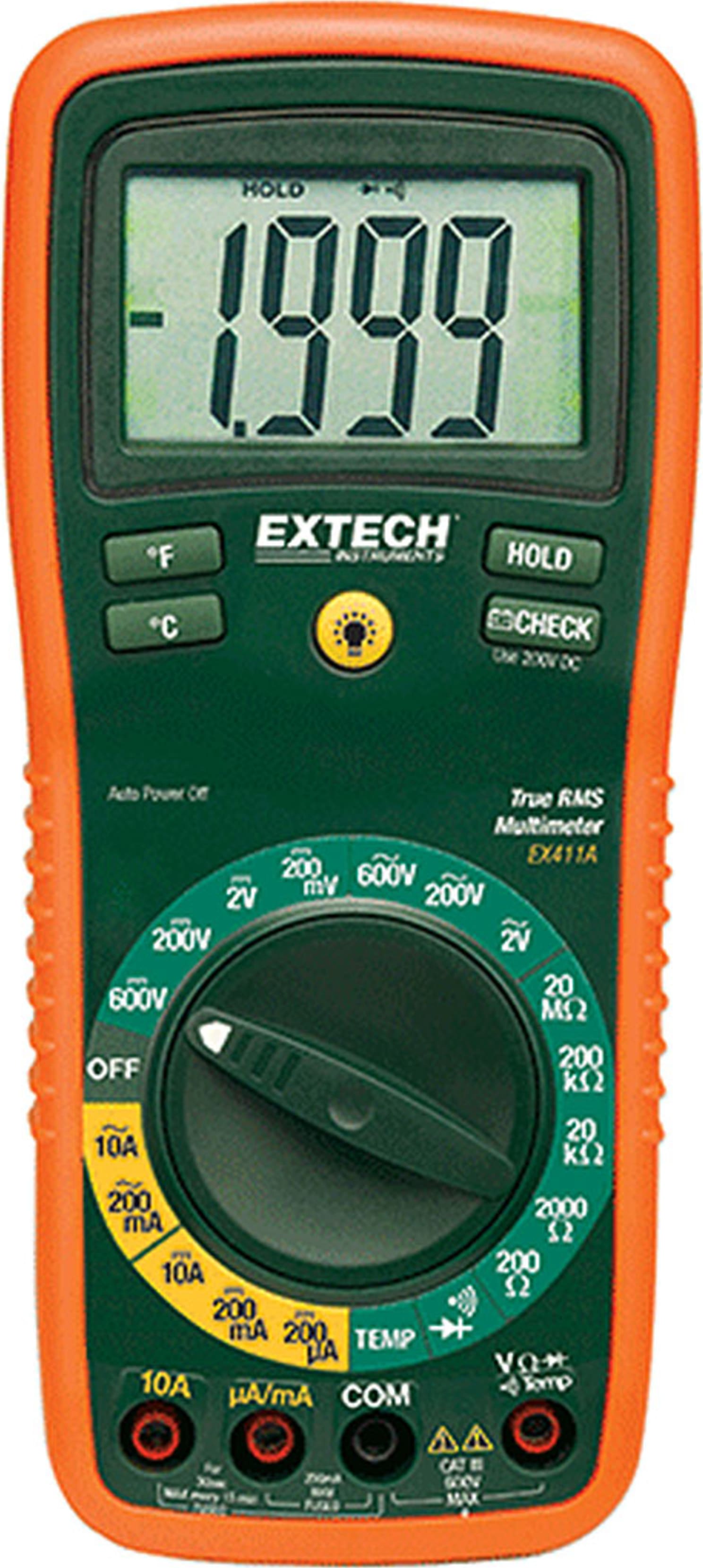 Extech EX411A 8 Function True RMS Professional MultiMeter