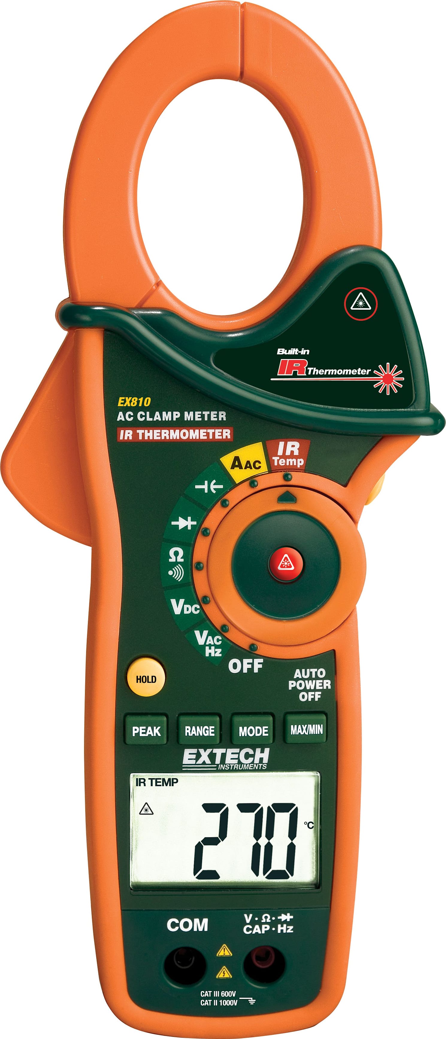Extech EX810 1000A AC Clamp Meter with IR Thermometer