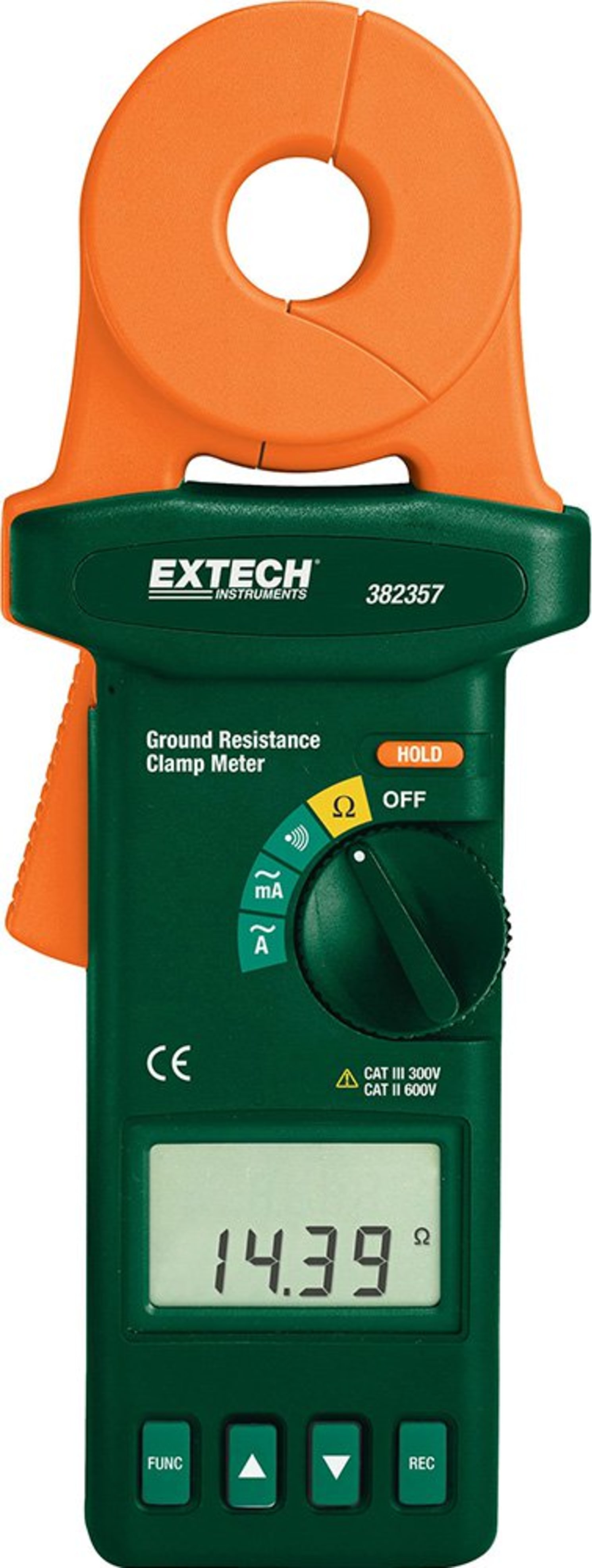 Extech 382357-NIST Clamp-on Ground Resistance Tester