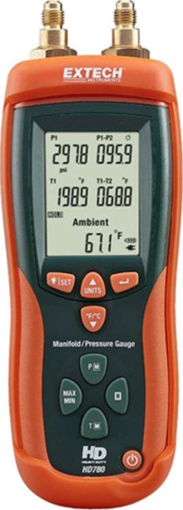 Extech HD780 Digital Manifold/Pressure Gauge (left)