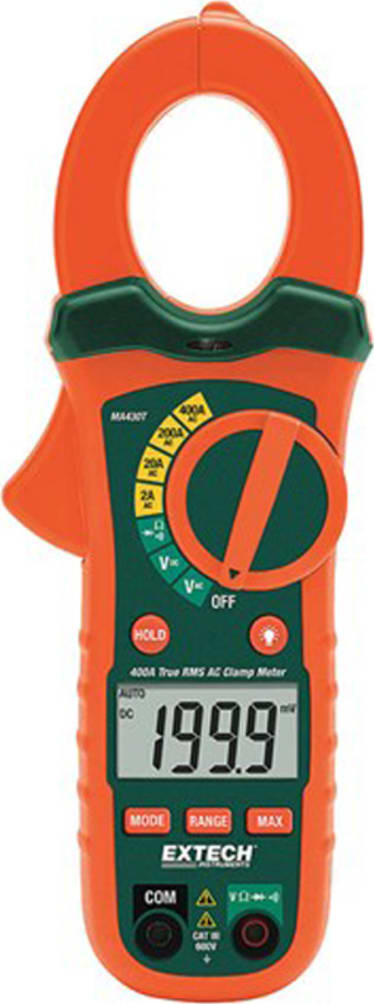 Extech MA430 Series 400A True RMS AC Clamp Meter   NCV
