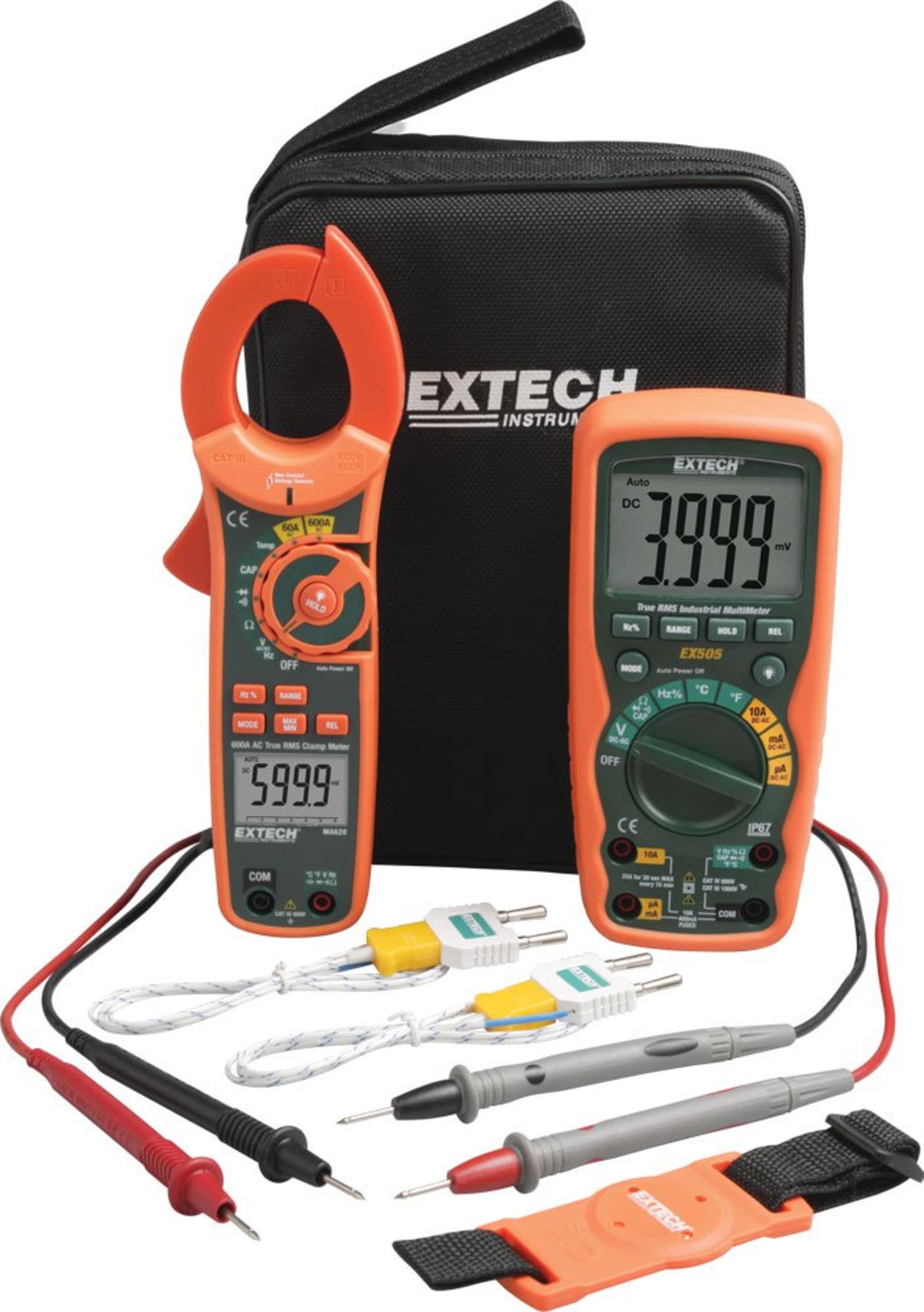 Extech MA620-K Industrial DMM / Clamp Meter Test Kit