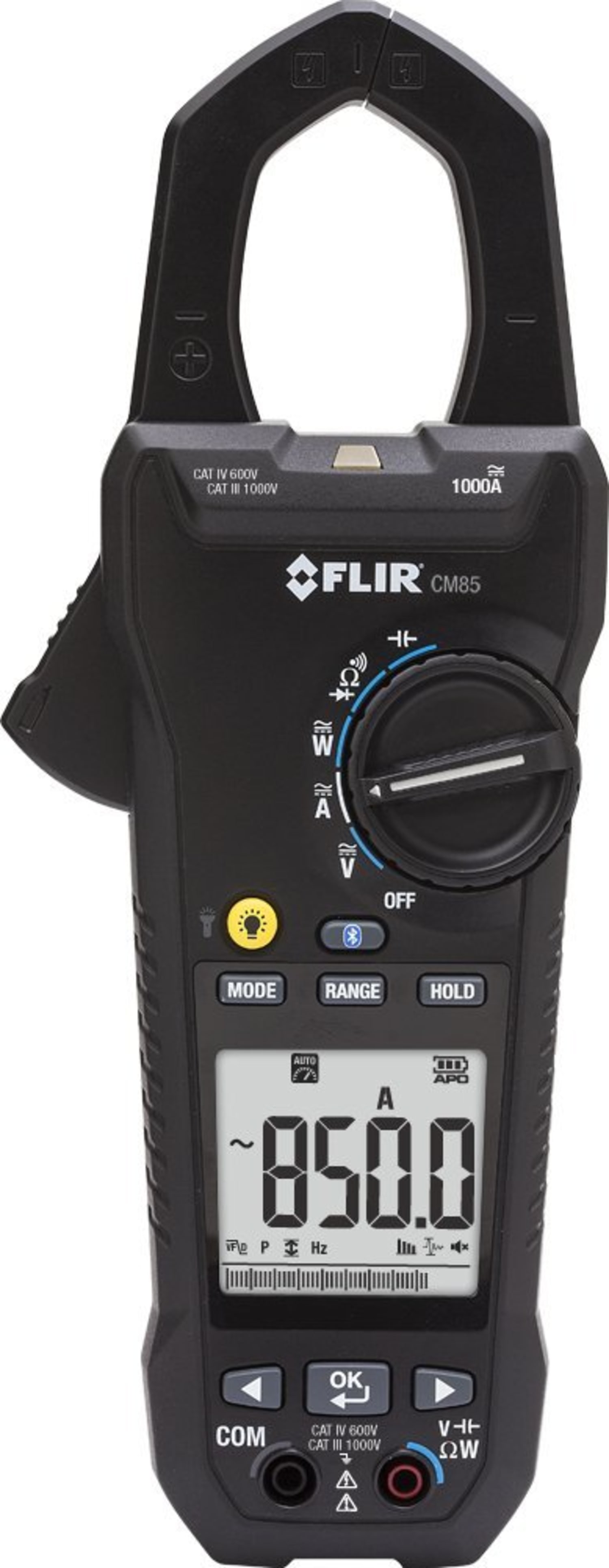 FLIR CM85 1000A Power Clamp Meter with VFD and Bluetooth