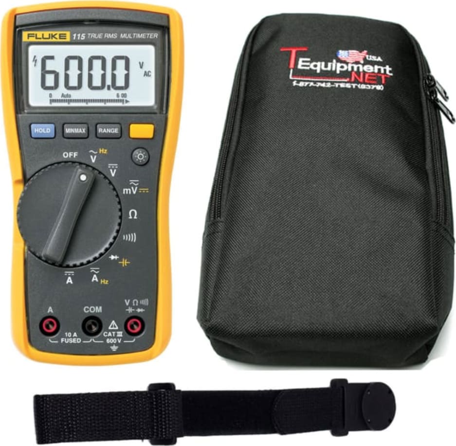 Fluke 115 PRO TE True RMS Multimeter with Soft Case and Magnetic Hanging Strap