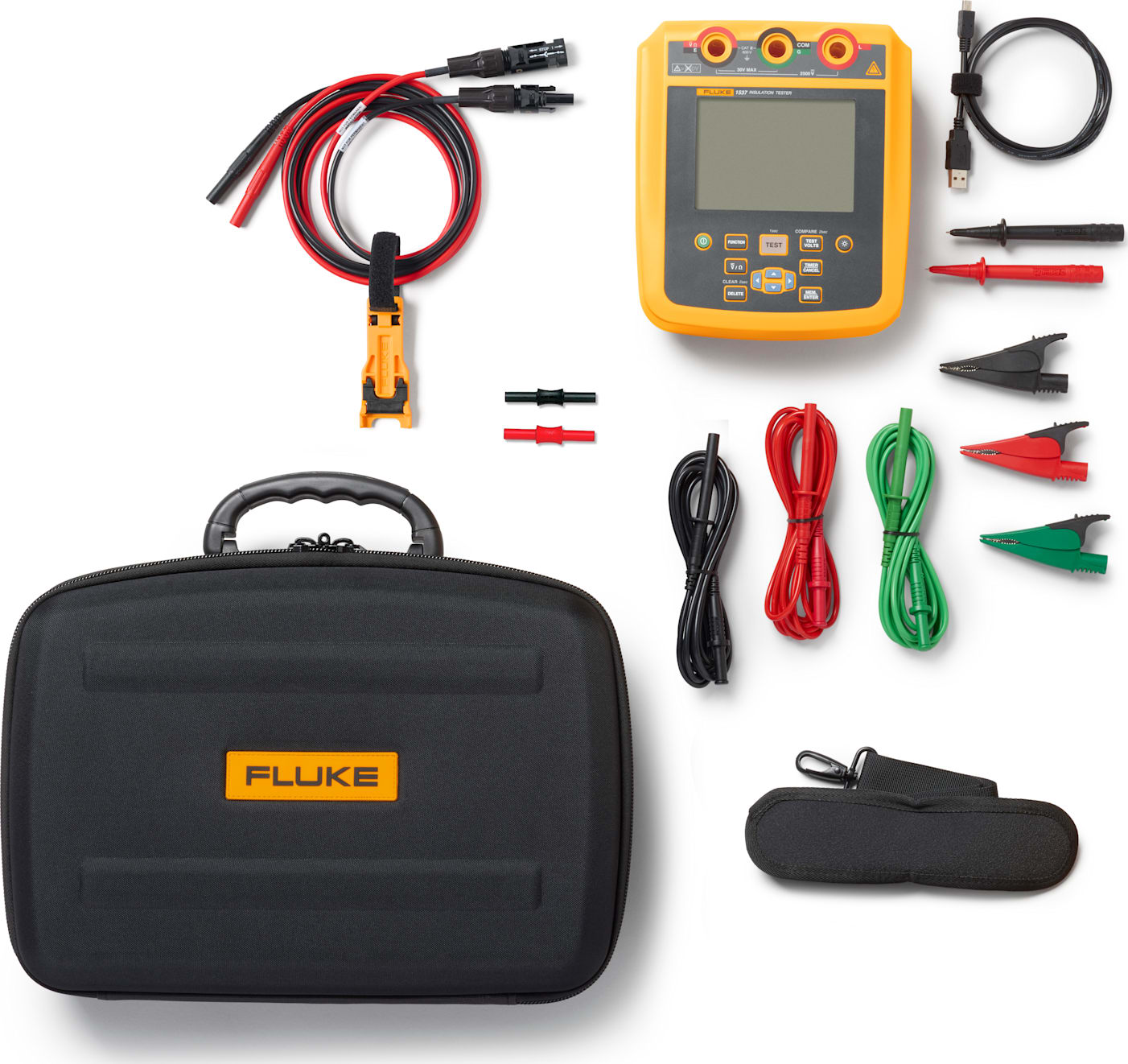 米・雑穀・粉類 fluke@ Fluke 1537-TLPV1 - 1537 Advanced Insulation Tester (2500V) and