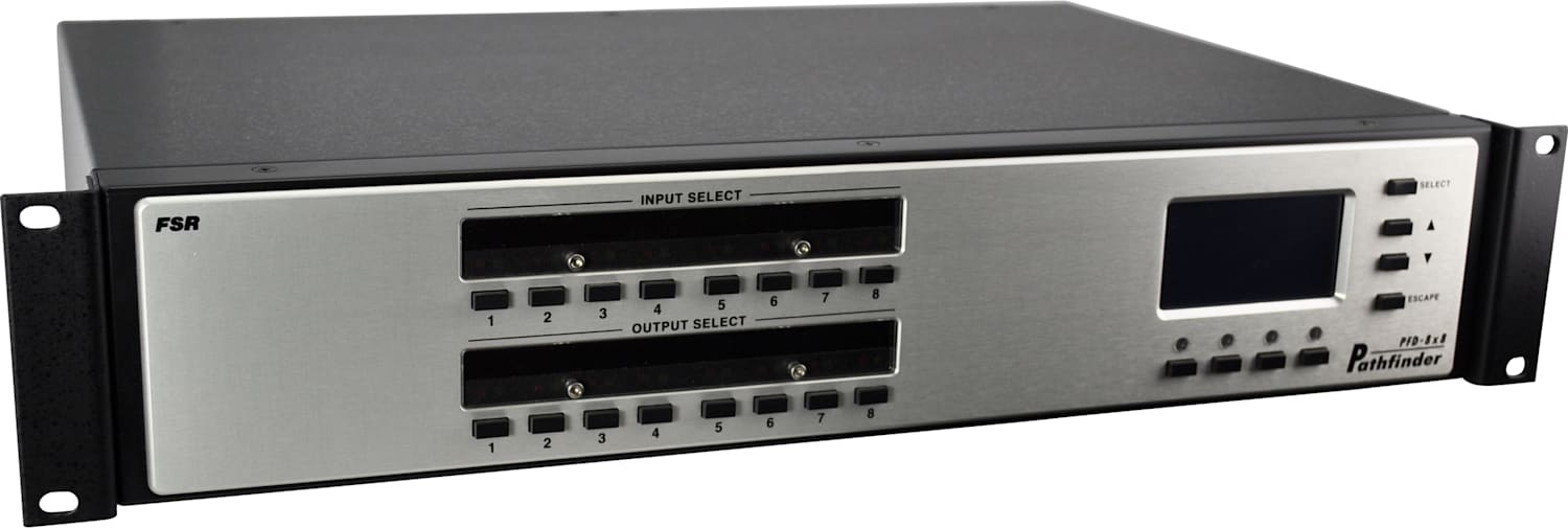 FSR PFD-8x8-CA - PathFinder 8x8 Composite and Stereo Audio Matrix