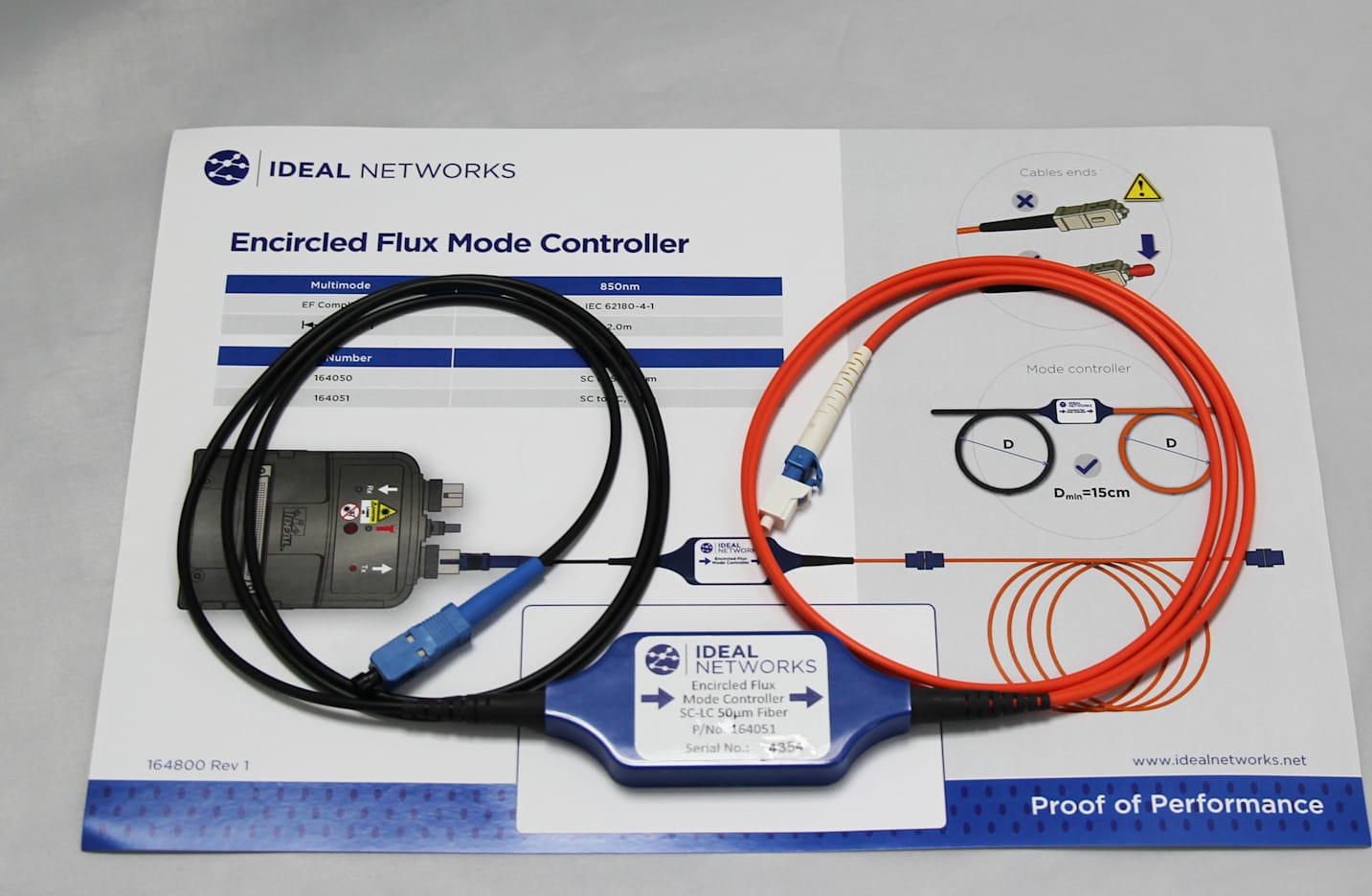 TREND Networks R164051 FiberTEK III - Encircled Flux Cable SC - LC