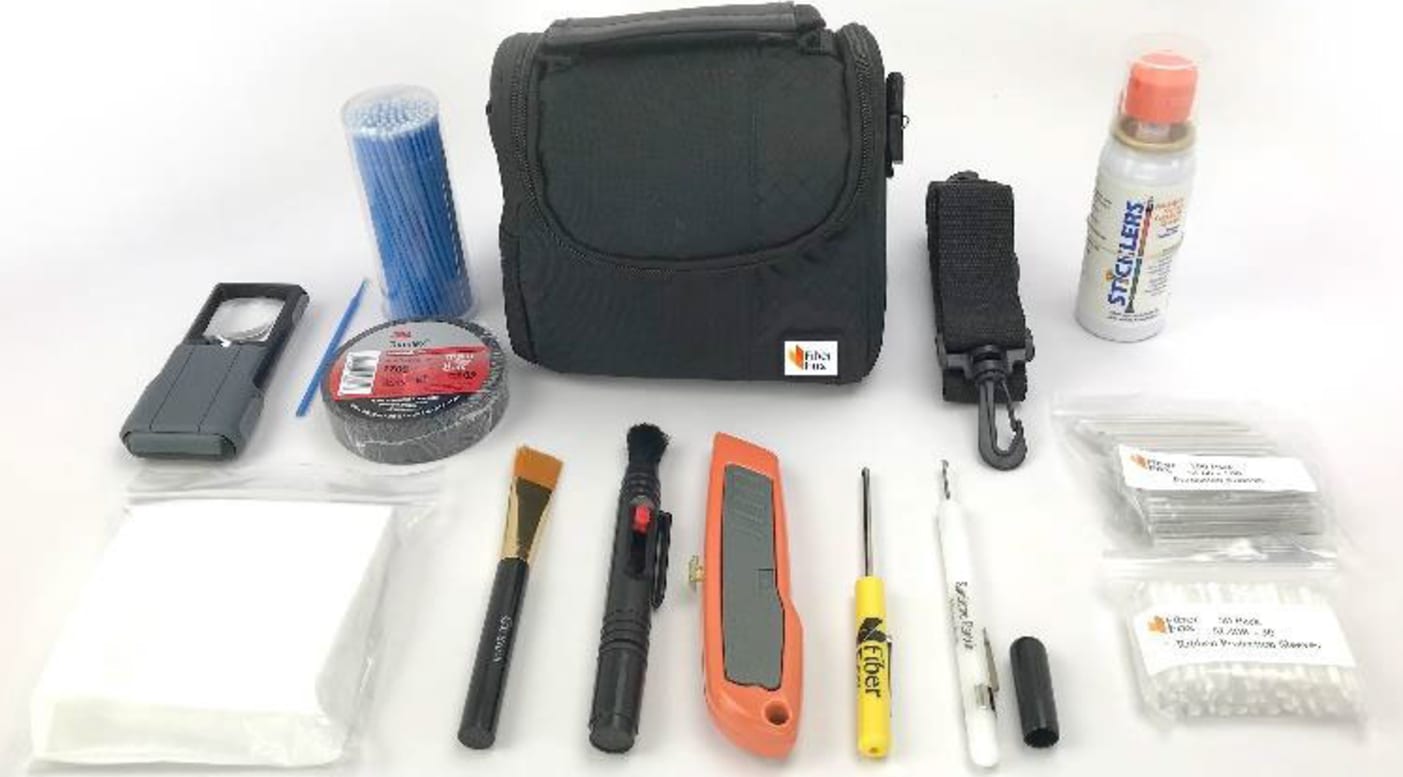 Fiberfox SVGC-KIT Splicer V-Groove Cleaning Kit and Carrying Case