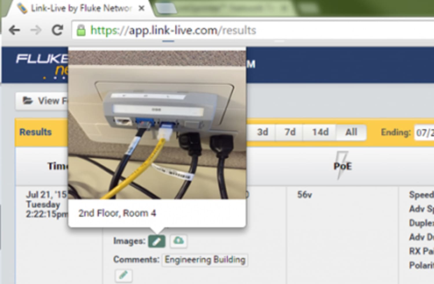Fluke Networks Link-Live Cloud Service